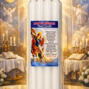 holy st michael giant candle