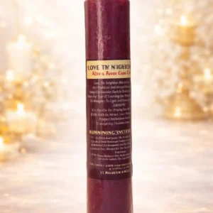 love thy neighbors alter and favour candle